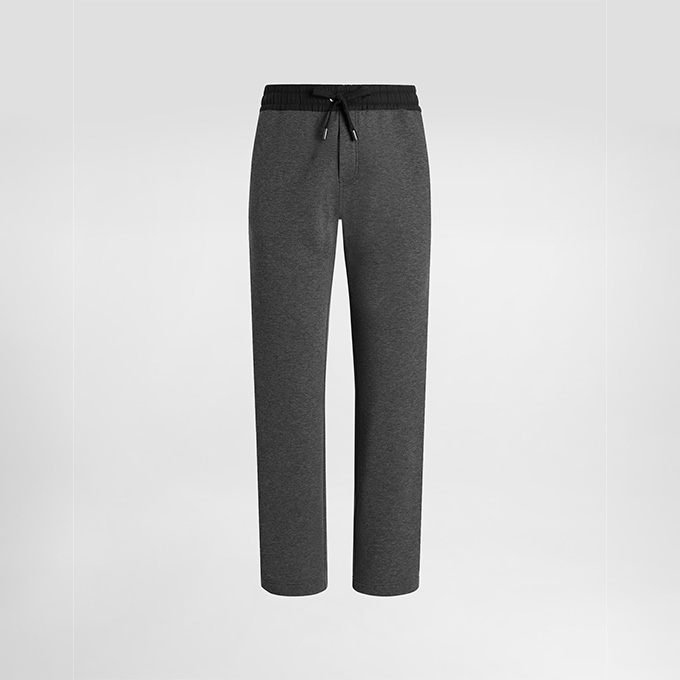 dolce & gabbana two‑tone color block drawstring trousers